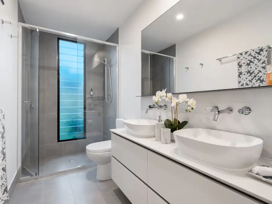 Remodeled bathroom vanity